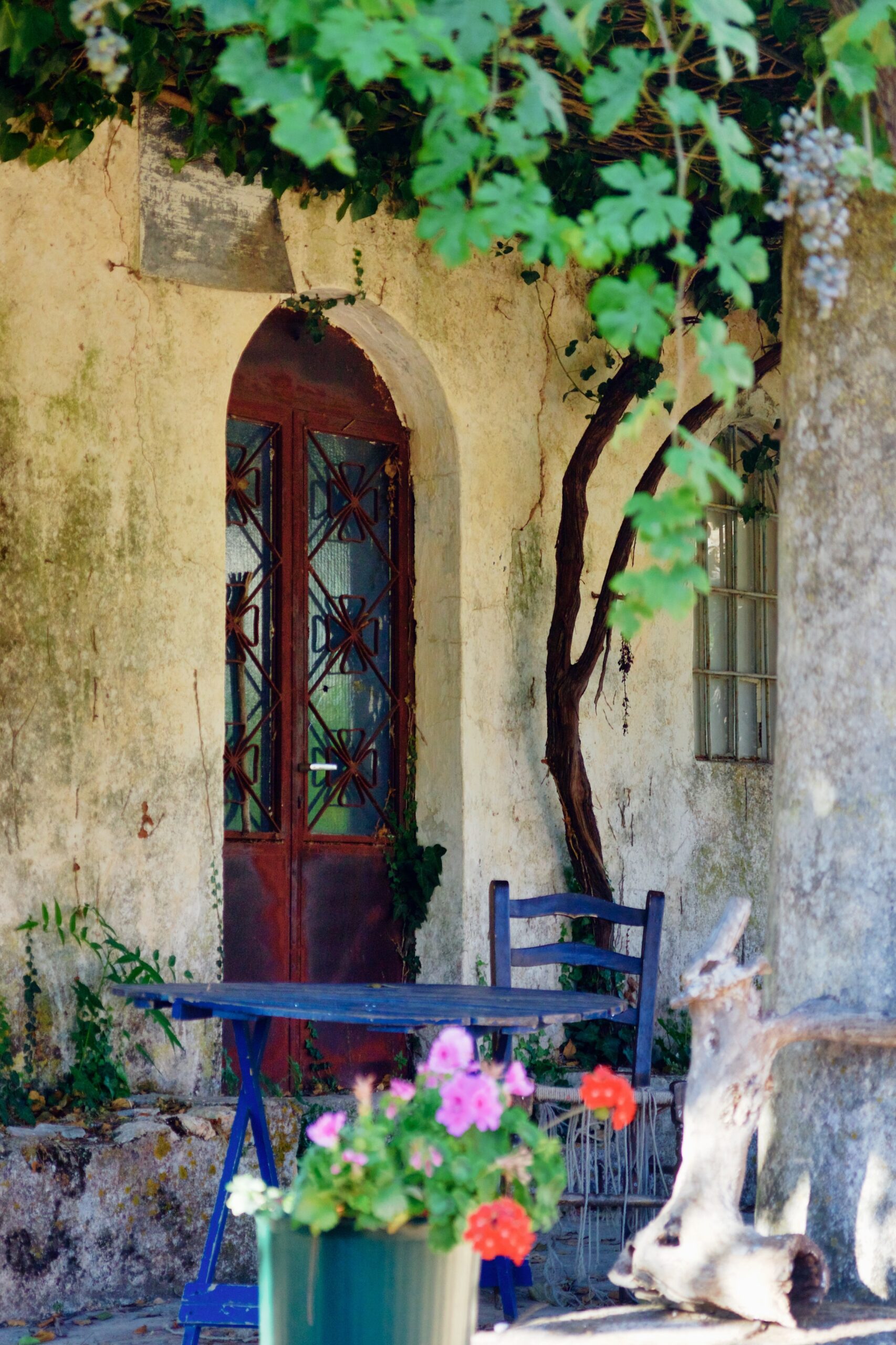 The 15th-century Monastery of Anafonitria where St. Dionysios served as abbot, surrounded by olive groves, Zakynthos, Greece