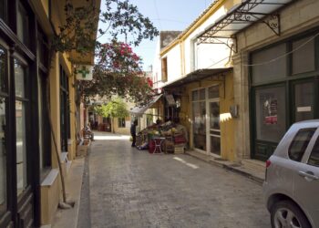Old town of Archanes, a wine village in the Peza wine region of central Crete