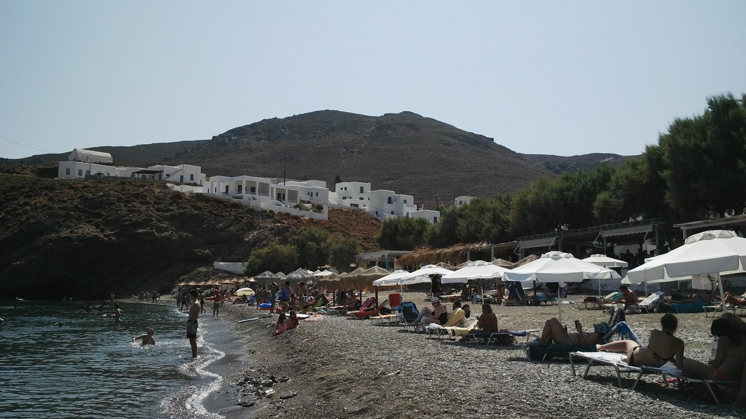 Livadi beach on Astypalaia with clear water