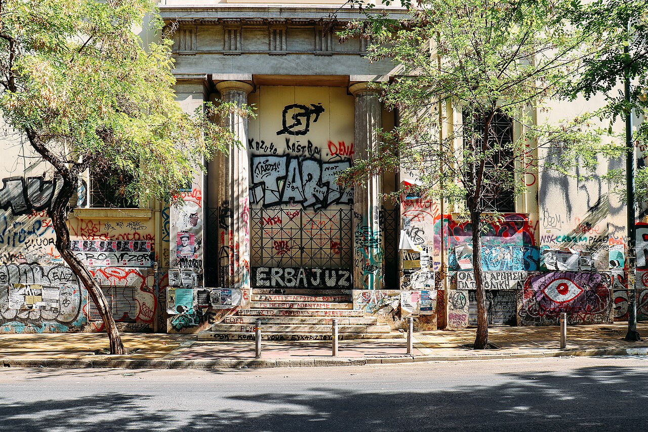 Street scene in Exarchia, Athens