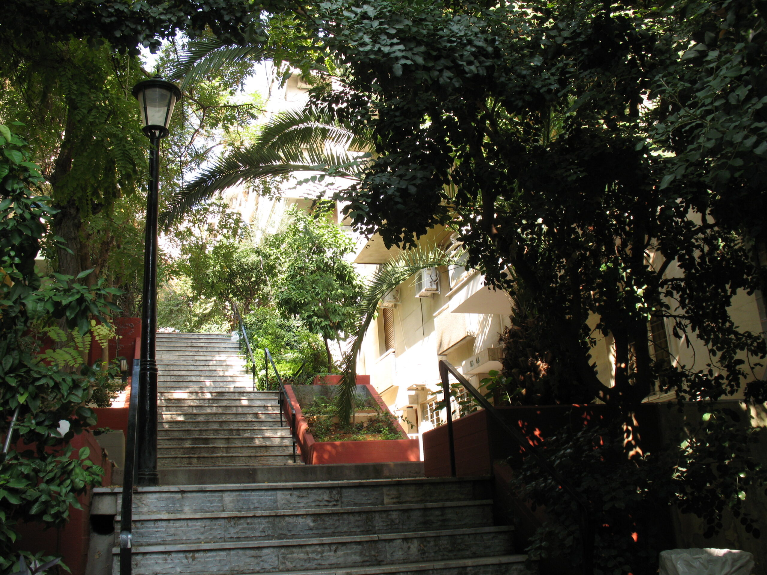 Street and buildings in the Kolonaki neighbourhood of Athens