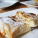 Bougatsa, a custard-filled phyllo pastry associated with Thessaloniki.