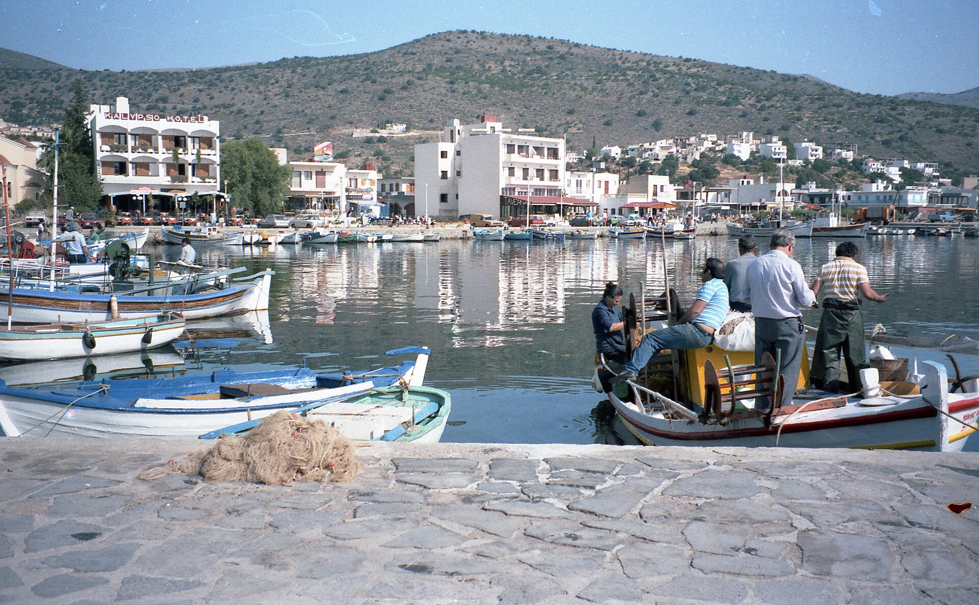 Elounda waterfront and harbour