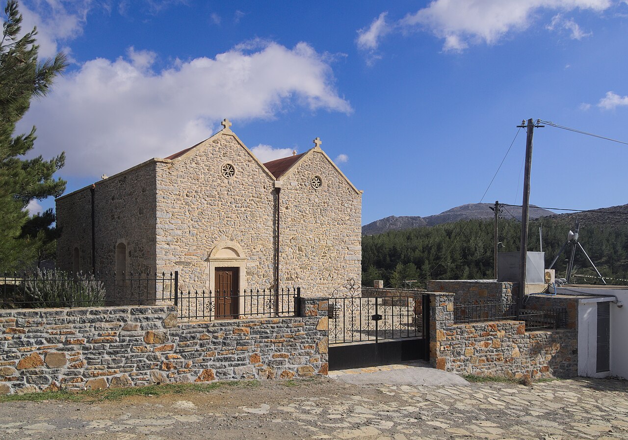 Church in Ethia village in Crete