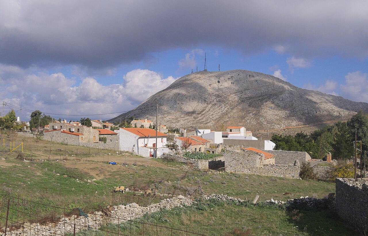 Traditional stone houses in Ethia village in the Asterousia Mountains