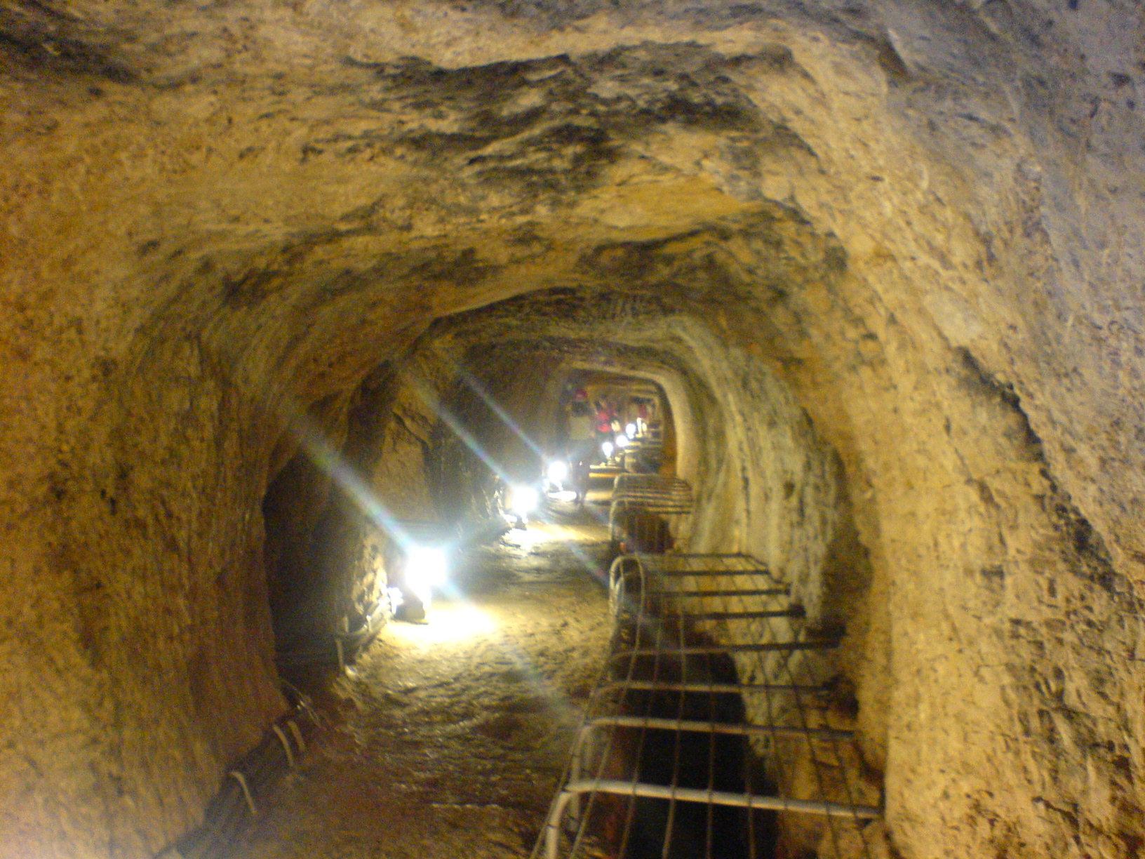 Interior of the Tunnel of Eupalinos on Samos.