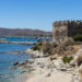 Bourtzi castle and harbour at Karystos, southern Evia, Greece