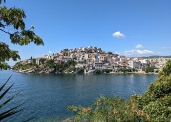 Kavala old town on the Panagia peninsula above the harbour