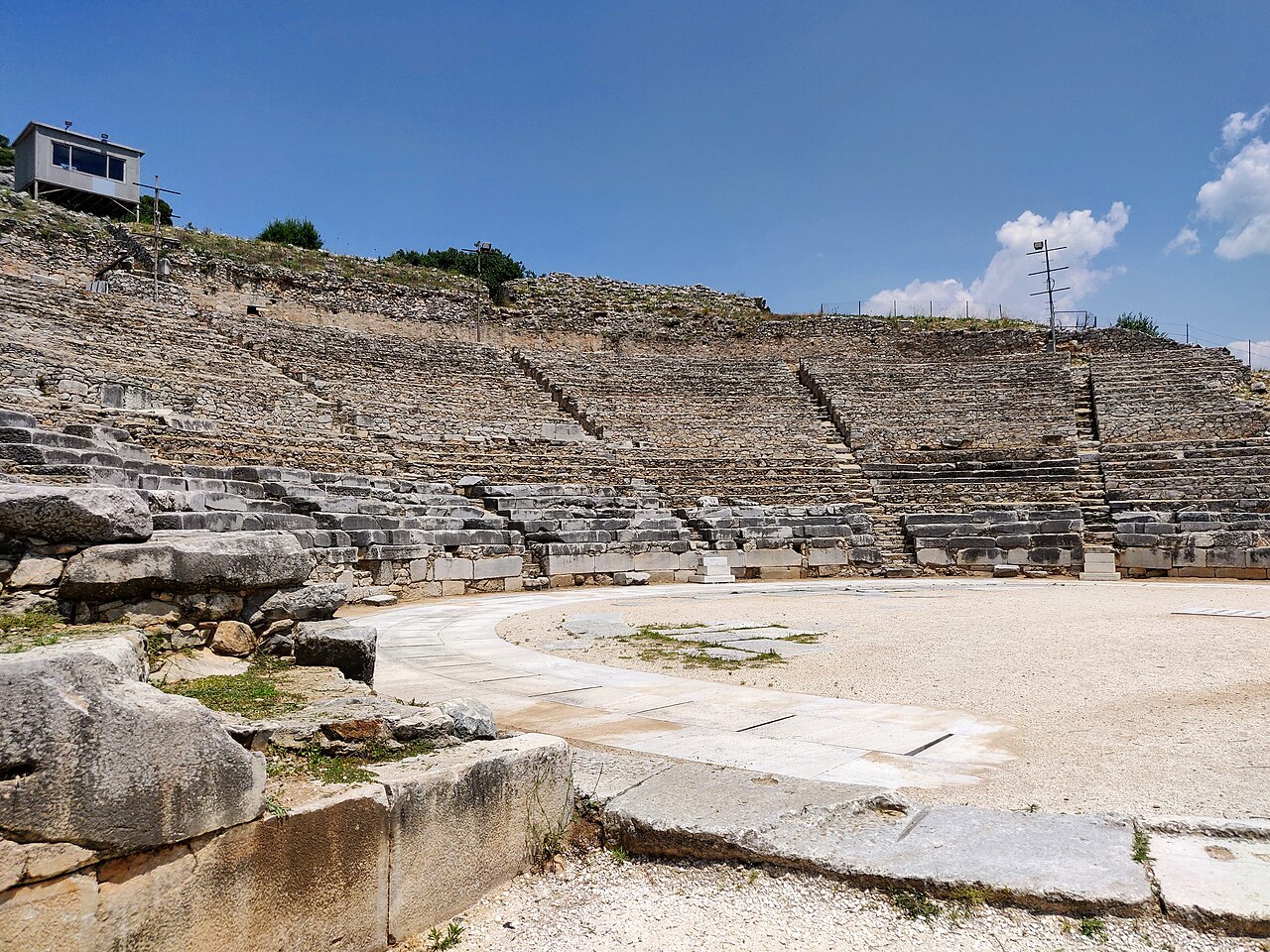 Ancient theatre at the archaeological site of Philippi