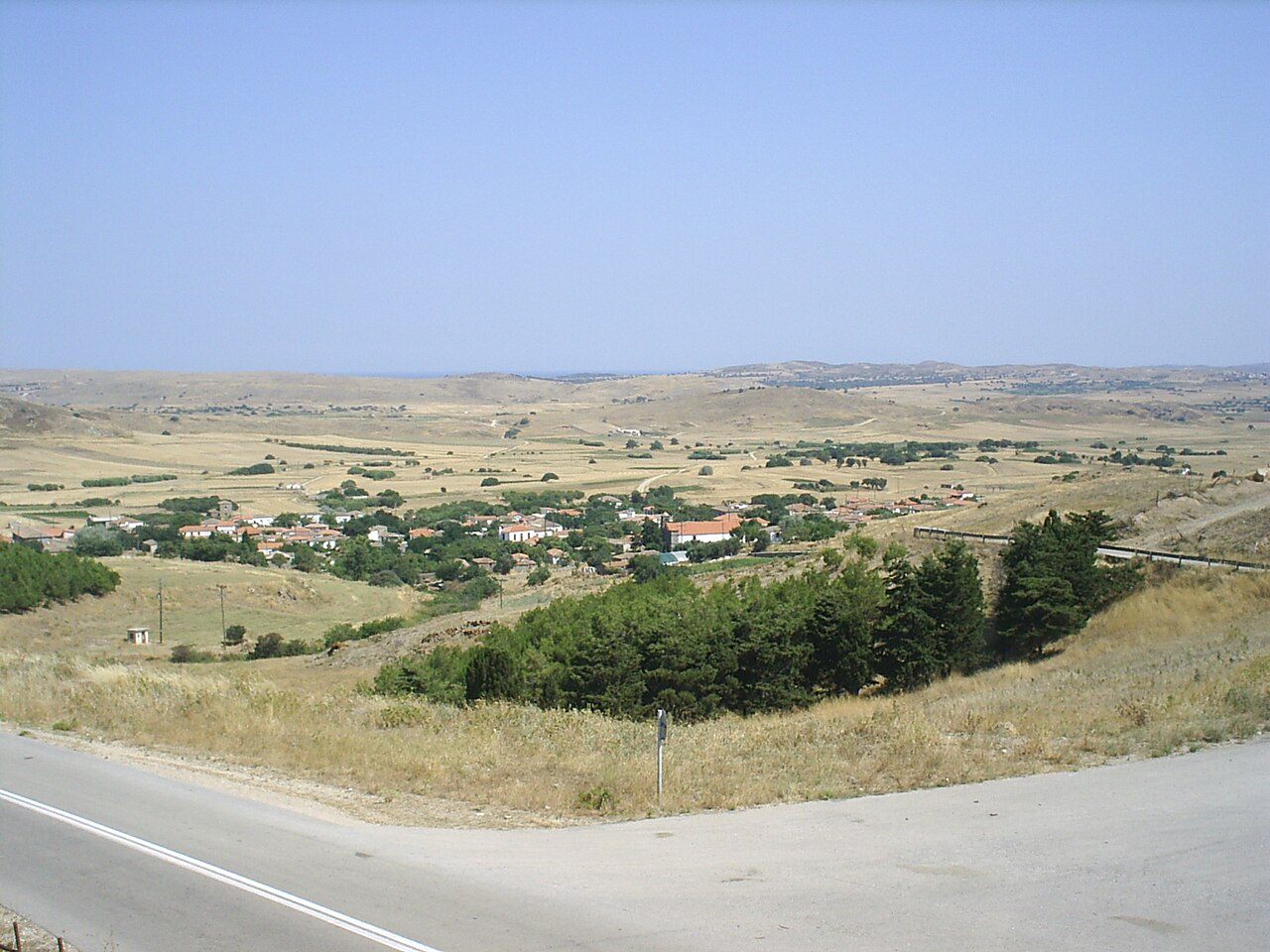 Traditional village landscape at Roussopouli on Lemnos