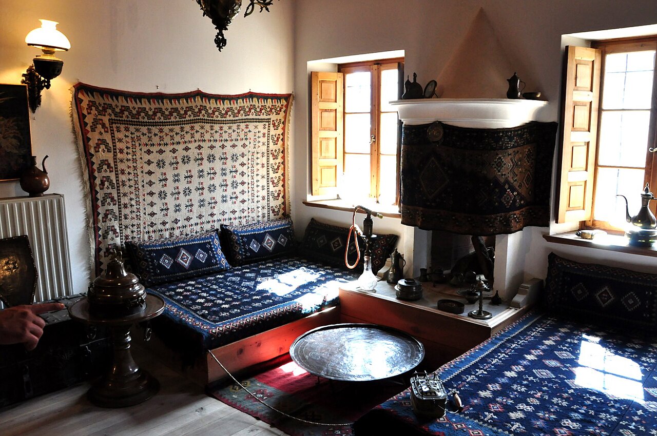 Traditional interior of the Tositsa mansion in Metsovo