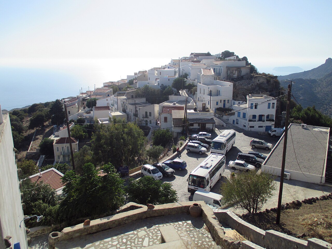 Nikia village on the rim of the Nisyros caldera
