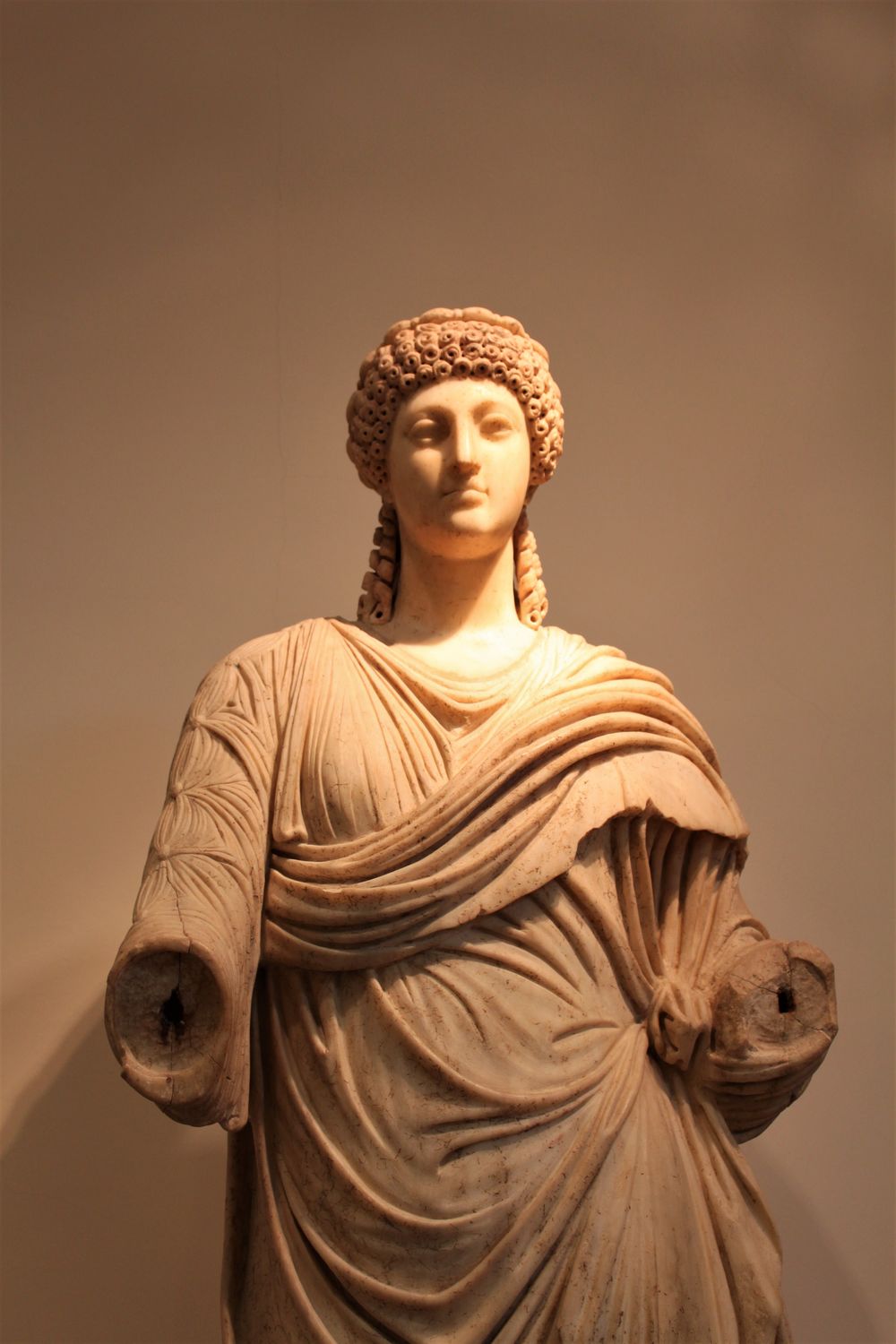 Classical Greek sculpture in the Archaeological Museum of Olympia