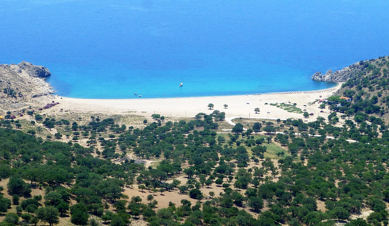 Pachia Ammos sandy beach on Samothrace