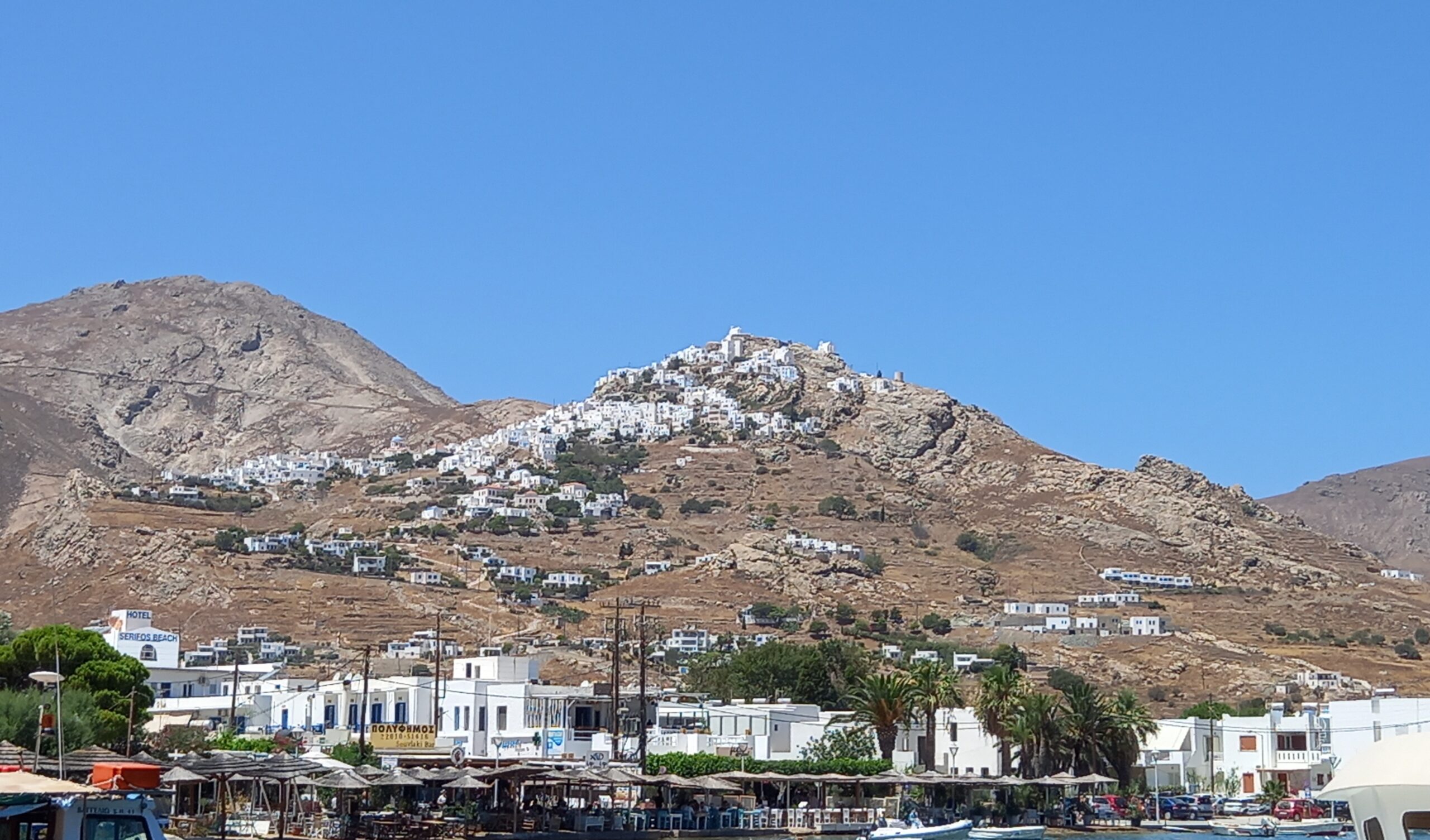 Serifos Livadi port waterfront 2025