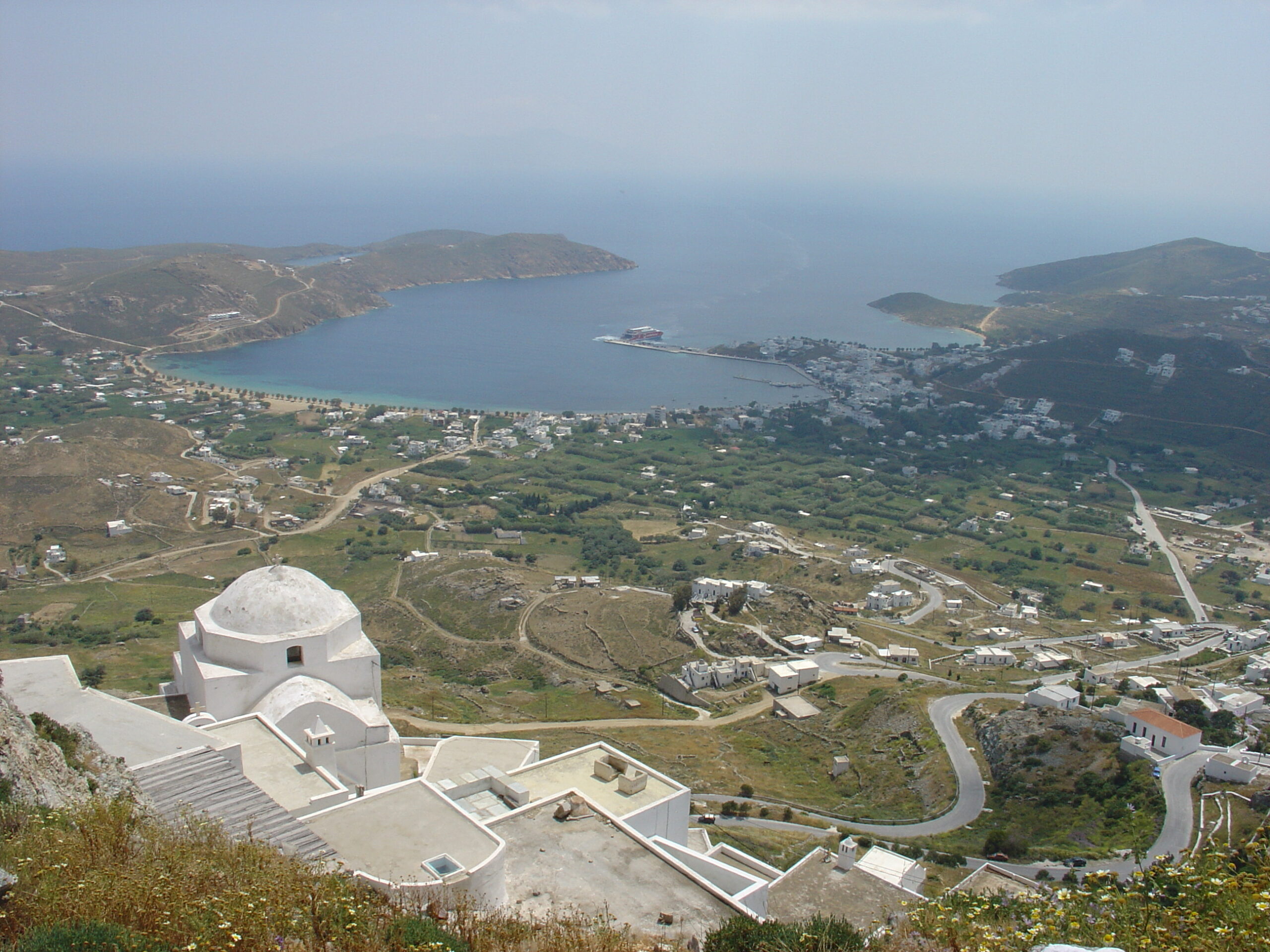 View of Aegean Sea from Serifos Chora