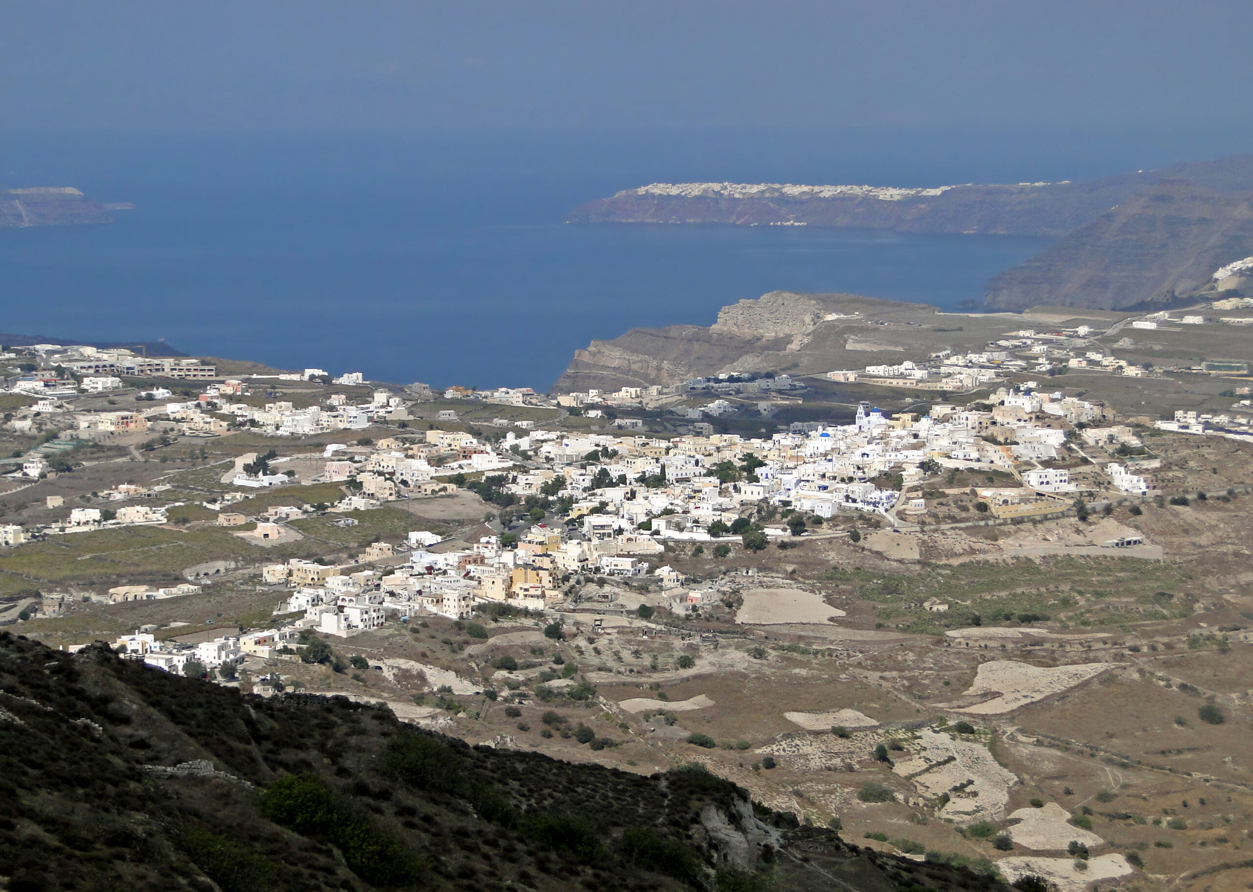 Village of Pyrgos marble square, Tinos Island, Cyclades, Greece